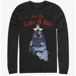 Best deal 😀 Disney Snow White Evil Queen Word Fill Long-Sleeve T-Shirt 🥰