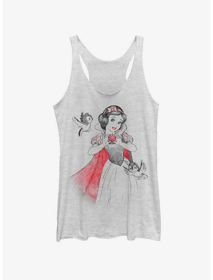 Deals ๐คฉ Disney Snow White Snow Sketch Vignette Girls Tank โ 1 Deals ๐คฉ Disney Snow White Snow Sketch Vignette Girls Tank โ