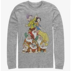 Best Pirce ✨ Disney Snow White Squad Dwarf Stack Long-Sleeve T-Shirt ⌛