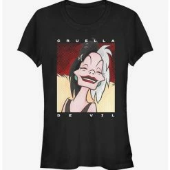 Brand new ✨ Disney Villains Cruella De Vil Cruella Tone 🛒 Girls T-Shirt 🎁
