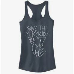 Cheapest 😉 Disney The Little Mermaid Save The Mermaids 💯 Girls Tank ⭐