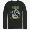 New 💯 Disney Villains Villain Lockup Long-Sleeve T-Shirt ⭐