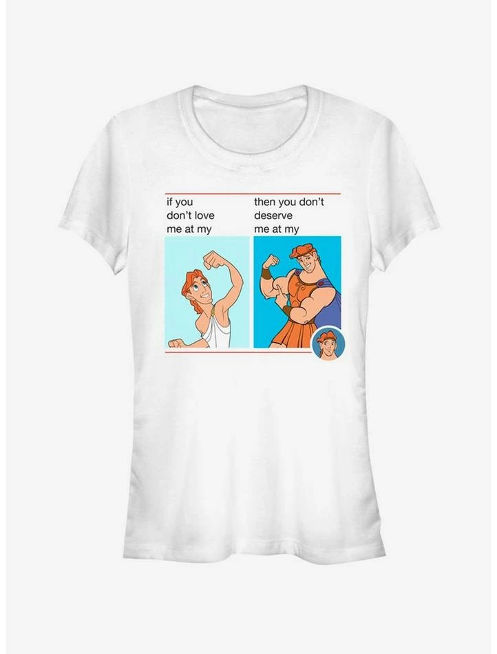 Outlet 😍 Disney Hercules Herc Meme Girls T-Shirt ❤️ 1 Outlet 😍 Disney Hercules Herc Meme Girls T-Shirt ❤️