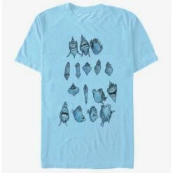 Promo ⌛ Disney Pixar Finding Nemo Dory Faces T-Shirt 💯