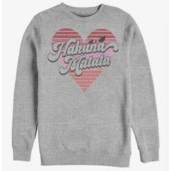 Best Pirce ❤️ Disney The Lion King Hakuna Heart Crew Sweatshirt 😉