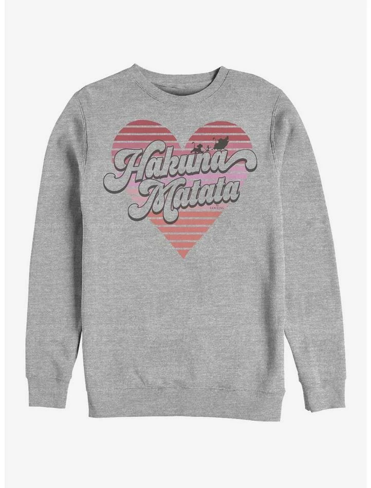 Best Pirce ❤️ Disney The Lion King Hakuna Heart Crew Sweatshirt 😉 1 Best Pirce ❤️ Disney The Lion King Hakuna Heart Crew Sweatshirt 😉