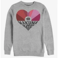 Best Pirce ⌛ Disney The Lion King Hakuna Rainbow Crew Sweatshirt 👍