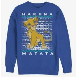 Best Sale 🔔 Disney The Lion King Hakuna Simba Crew Sweatshirt ✨