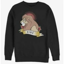 Discount 👍 Disney The Lion King King Crew Sweatshirt ⌛