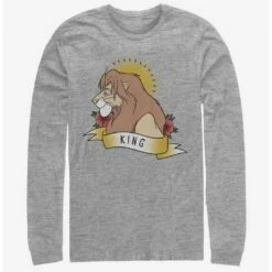 Outlet ✨ Disney The Lion King King Long-Sleeve T-Shirt 🎉