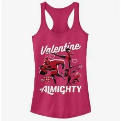 Best Sale ✔️ Disney Pixar The Incredibles Valentine Almighty ⭐ Girls Tank ❤️