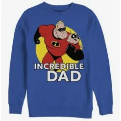 Cheap ✨ Disney Pixar The Incredibles Best Father Crew Sweatshirt 🔥