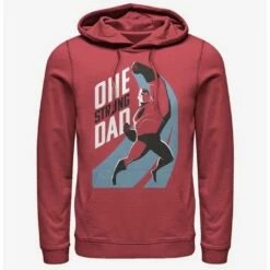 Budget 🥰 Disney Pixar The Incredibles Strong Dad Hoodie ✔️
