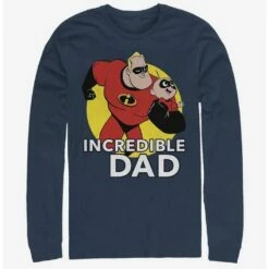 Promo 🧨 Disney Pixar The Incredibles Best Father Long-Sleeve T-Shirt 🤩