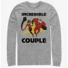 Best reviews of 💯 Disney Pixar The Incredibles Incredible Couple Long-Sleeve T-Shirt 👍