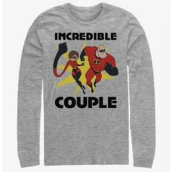 Best reviews of 💯 Disney Pixar The Incredibles Incredible Couple Long-Sleeve T-Shirt 👍