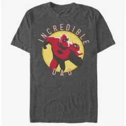Promo 😉 Disney Pixar The Incredibles Incredible Dad Circle T-Shirt ❤️