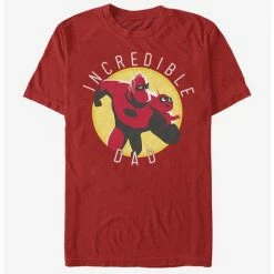 Cheap 😍 Disney Pixar The Incredibles Incredible Dad Circle T-Shirt 🌟