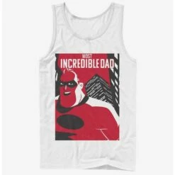 Best reviews of ❤️ Disney Pixar The Incredibles Dad Poster Tank 💯
