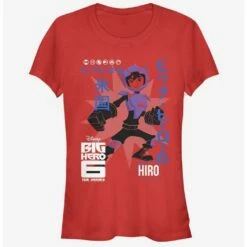 Discount ⌛ Disney Big Hero 6 Hiro Poster 😍 Girls T-Shirt ❤️