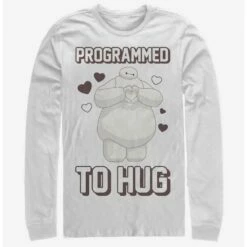 Best reviews of 💯 Disney Big Hero 6 Programmed To Hug Long-Sleeve T-Shirt ❤️