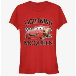 Deals 🔔 Disney Pixar Cars Lightning McQueen 🎁 Girls T-Shirt ⭐