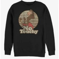 Discount ⌛ Disney The Emporer's New Groove No Touchy Crew Sweatshirt ✔️