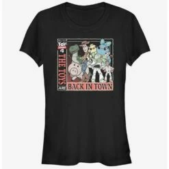 Best Pirce 💯 Disney Pixar Toy Story 4 Back In Town Girls T-Shirt ❤️