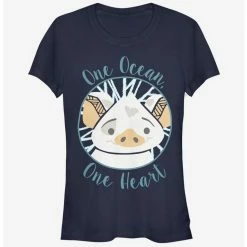 New 💯 Disney Moana One Heart 😍 Girls T-Shirt ✔️