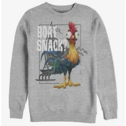 Outlet 😉 Disney Moana Boat Snack Crew Sweatshirt 👍