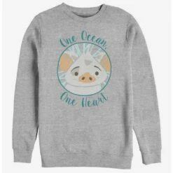 Promo 👏 Disney Moana One Heart Crew Sweatshirt 🤩