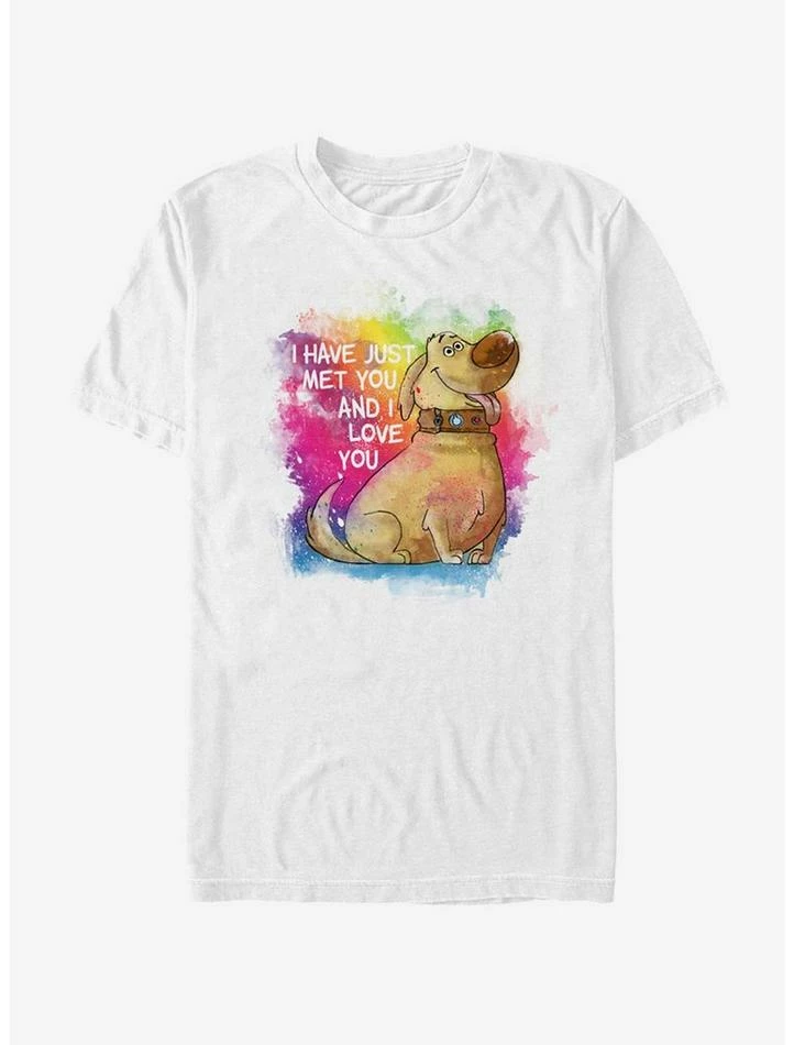 Top 10 ⭐ Disney Pixar Up Dug Watercolor Text T-Shirt ⌛ 1 Top 10 ⭐ Disney Pixar Up Dug Watercolor Text T-Shirt ⌛