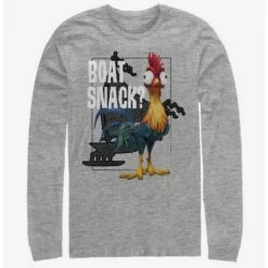 Cheapest 🤩 Disney Moana Boat Snack Long-Sleeve T-Shirt 🎉