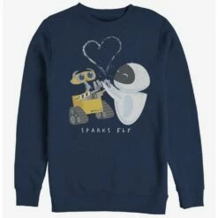 Buy ⌛ Disney Pixar Wall-E Sparks Fly Crew Sweatshirt 🎁