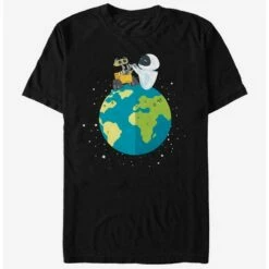 Hot Sale ⌛ Disney Pixar Wall-E World Peace T-Shirt ⌛