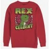 Budget 😍 Disney Pixar Toy Story Rexcellent Heart Crew Sweatshirt 🧨