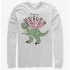 Discount 🌟 Disney Pixar Toy Story Hugger Rex Long-Sleeve T-Shirt ✔️