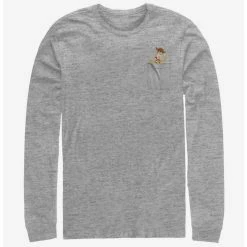 Hot Sale 🎉 Disney Pixar Toy Story Woody Faux Pocket Long-Sleeve T-Shirt 👍