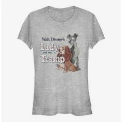 Best Sale ✨ Disney Lady And The Tramp Movie Title 🧨 Girls T-Shirt ❤️