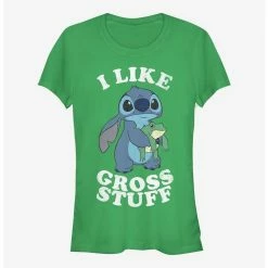 Best deal 🧨 Disney Lilo & Stitch I Like Gross Stuff Stitch Girls T-Shirt 🥰
