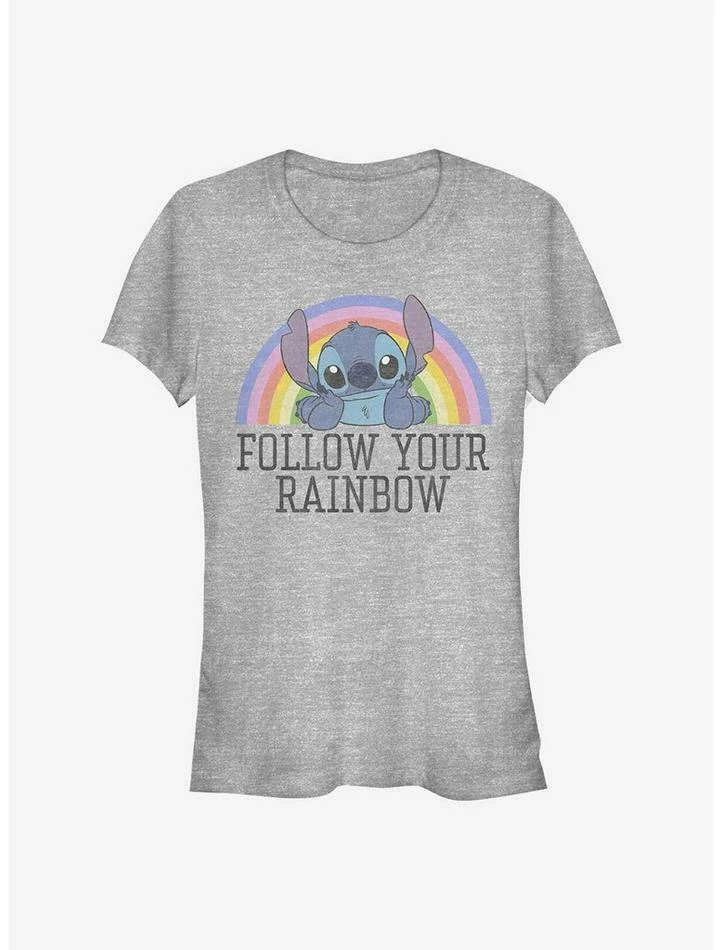 Promo 😍 Disney Lilo & Stitch Rainbow Girls T-Shirt ✔️ 1 Promo 😍 Disney Lilo & Stitch Rainbow Girls T-Shirt ✔️