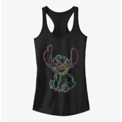 Buy ⭐ Disney Lilo & Stitch Neon Stitch ✨ Girls Tank 🛒