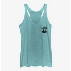 Best deal ⭐ Disney Lilo & Stitch Vintage Lined Stitch 😀 Girls Tank 😍