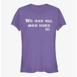 Wholesale 👏 Disney Alice In Wonderland All Mad Here 🧨 Girls T-Shirt ✔️