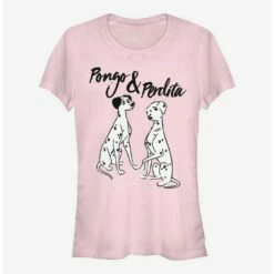 Best Sale 🤩 Disney 101 Dalmatians Pongo And Perdita Girls T-Shirt ⌛