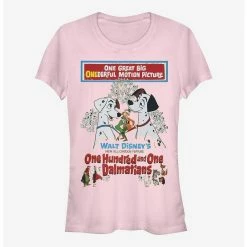 New 👍 Disney 101 Dalmatians Vintage Poster Girls T-Shirt 🤩
