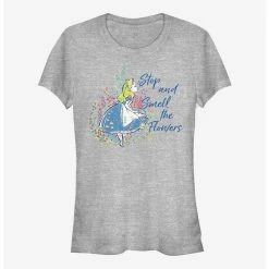 Best deal ❤️ Disney Alice In Wonderland Smell The Flowers Girls T-Shirt 🔥