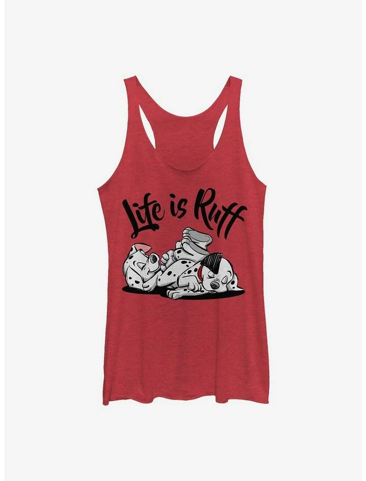 Discount ✨ Disney 101 Dalmatians Life Is Ruff Girls Tank ⌛ 1 Discount ✨ Disney 101 Dalmatians Life Is Ruff Girls Tank ⌛