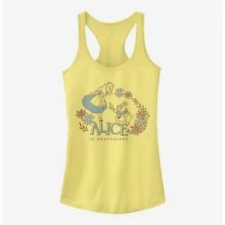 Deals ⌛ Disney Alice In Wonderland Alice And Rabbit ✔️ Girls Tank ⌛