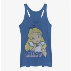 Budget 🧨 Disney Alice In Wonderland Big Alice 😍 Girls Tank ✔️